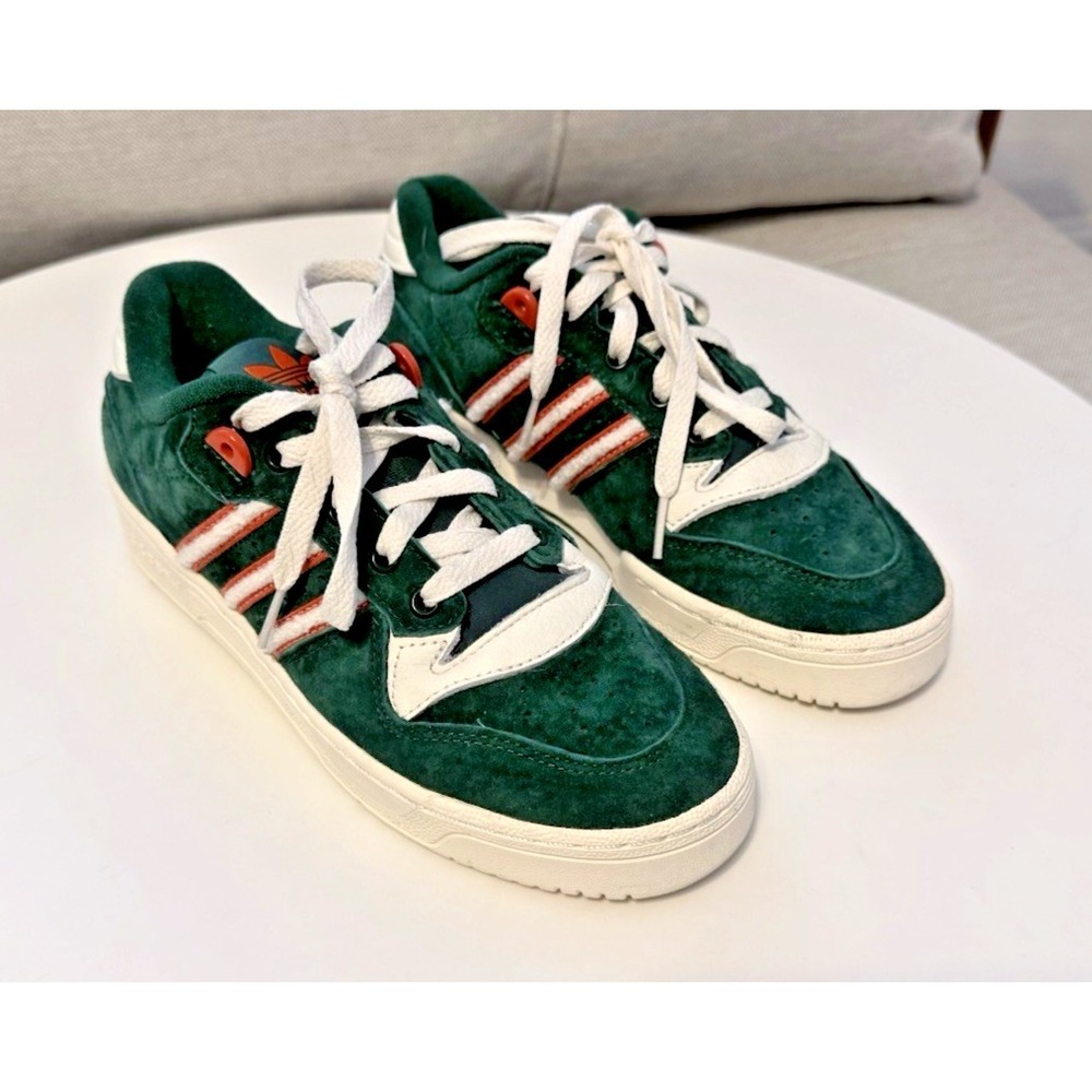 Adidas Rivalry University Of Miami Hurricanes Shoes Women's Size 5.5"